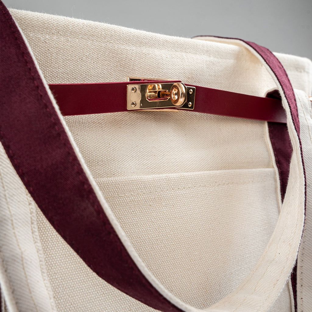 Lux Boat Tote – Merlot