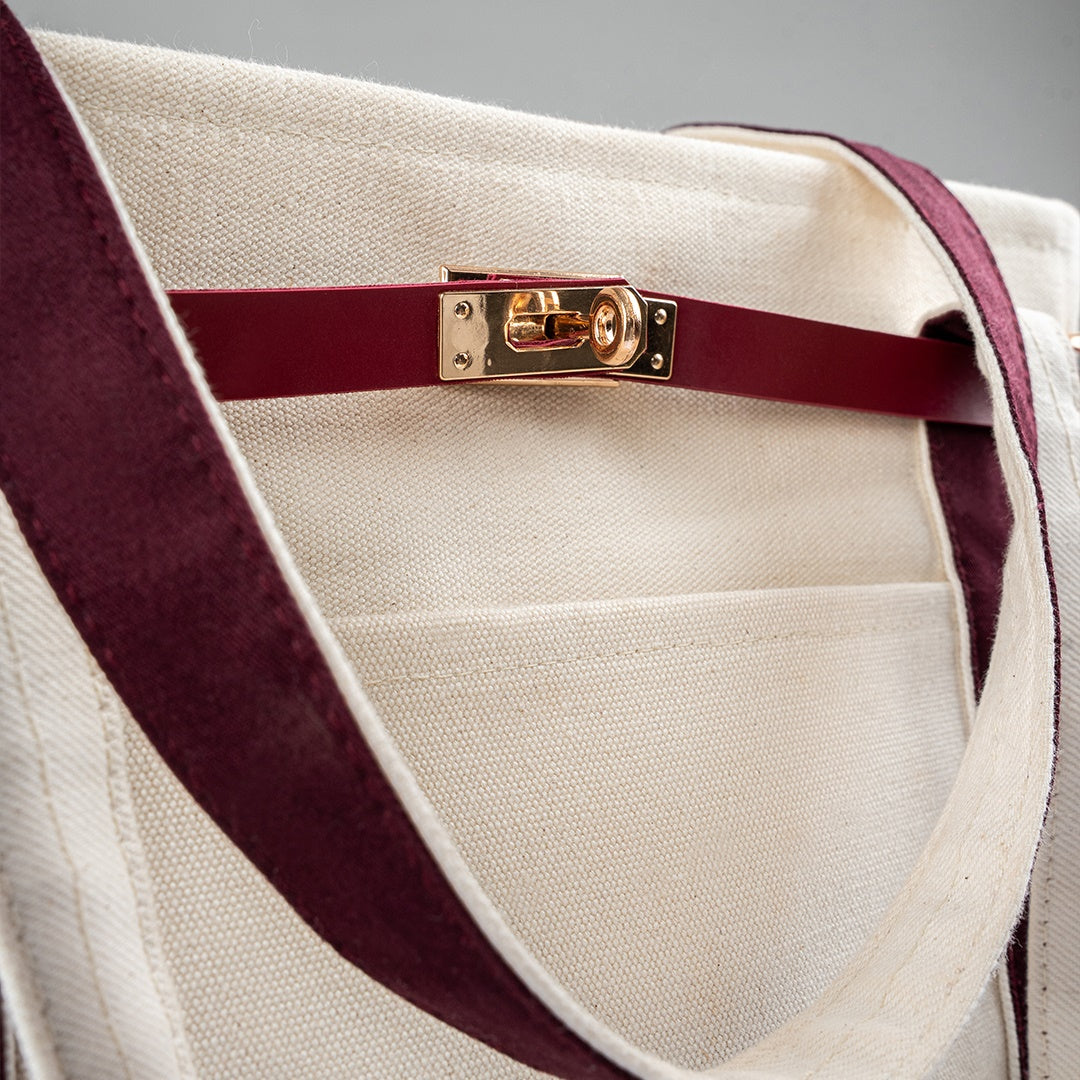 Lux Boat Tote – Merlot
