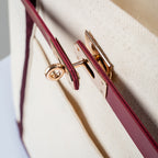 Lux Boat Tote – Merlot