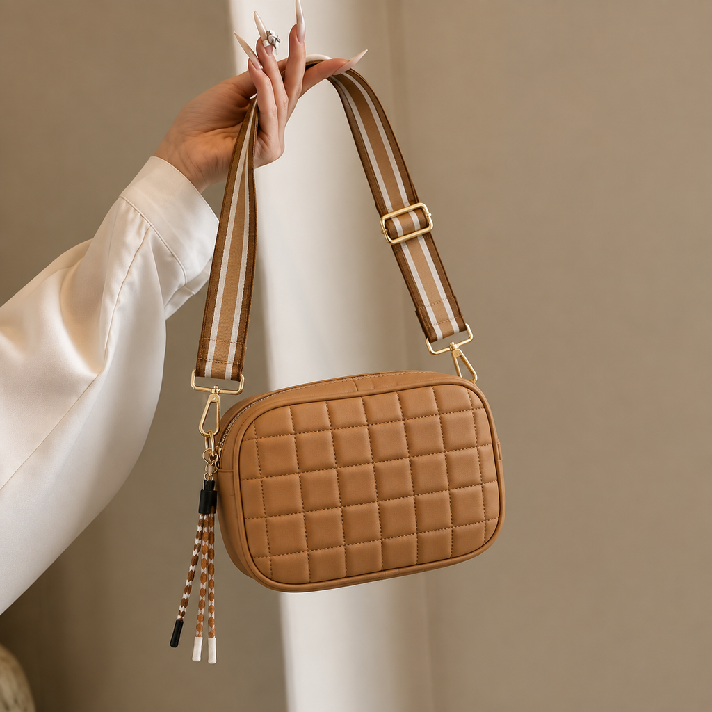 The City Sprint Puffer Belt Bag - Neutral Beige