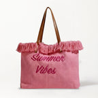 The Golden Hour Summer Vibes Tote – Petal Pink