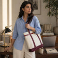 Lux Boat Tote – Merlot