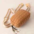 The City Sprint Puffer Belt Bag - Neutral Beige