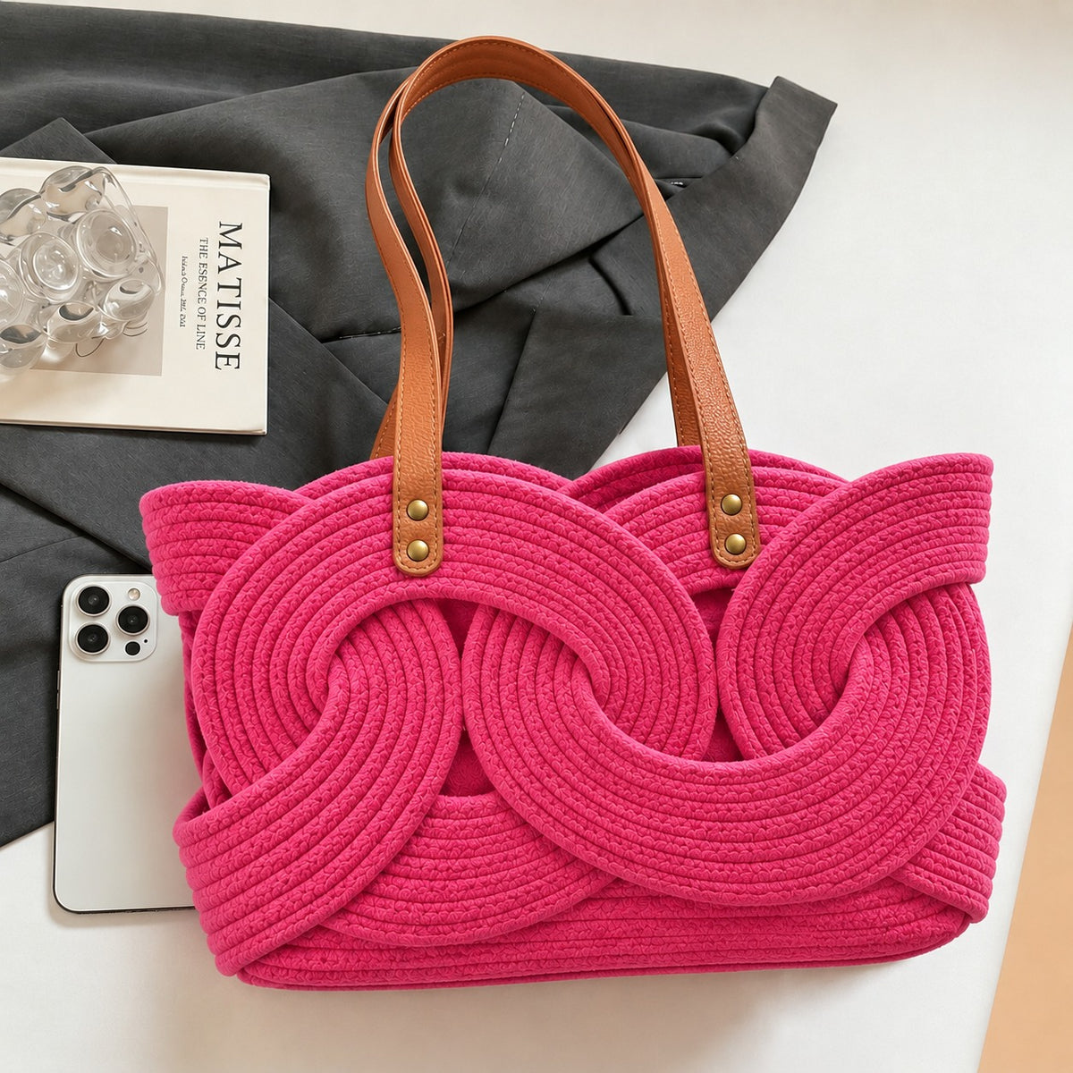 The Interlock Rope Tote - Hot Pink (Limited Edition)