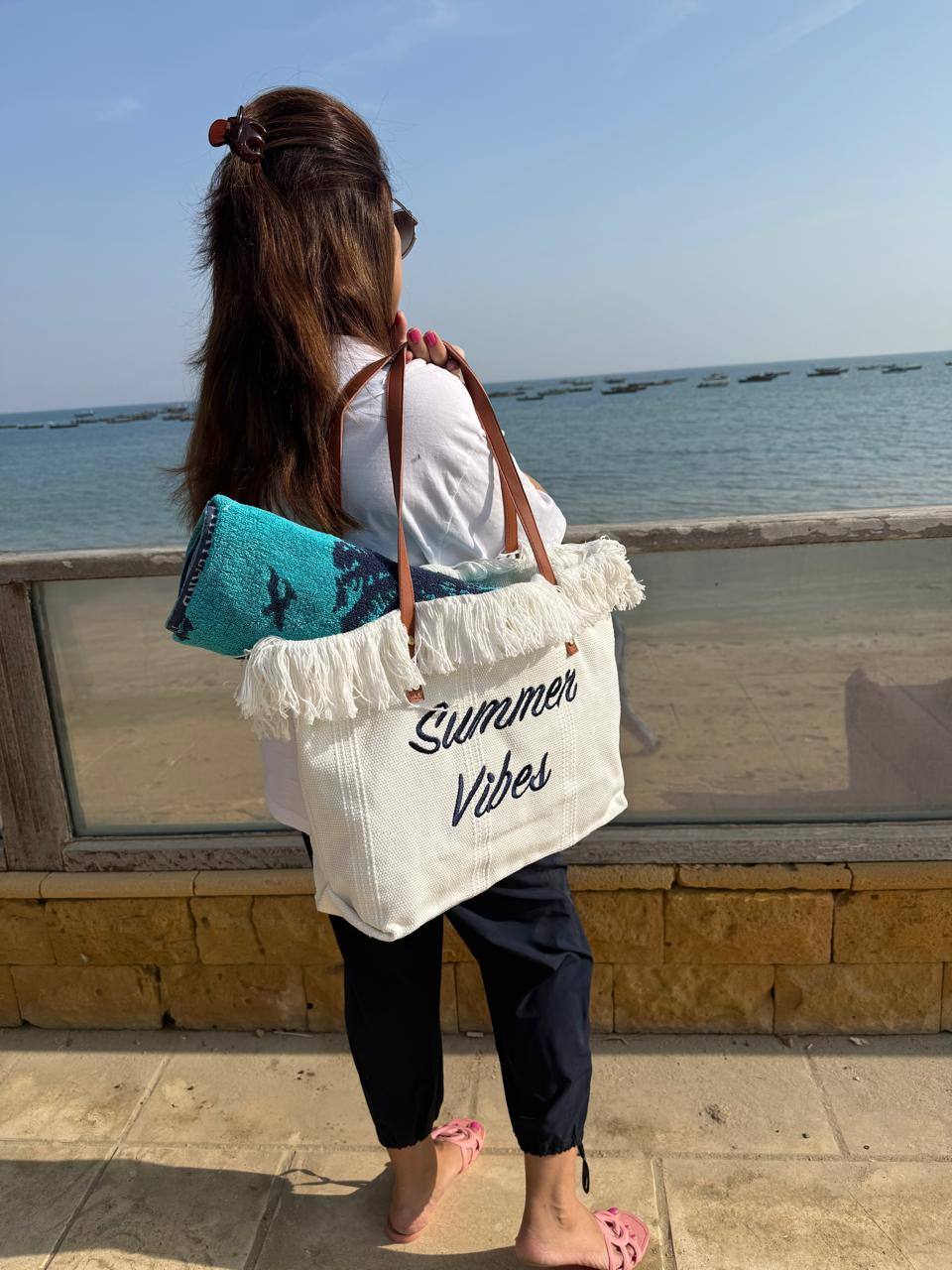 The Golden Hour Summer Vibes Tote – Ivory Coast