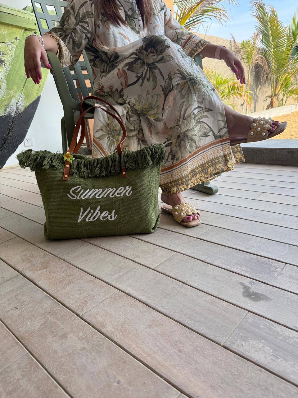The Golden Hour Summer Vibes Tote – Olive Grove