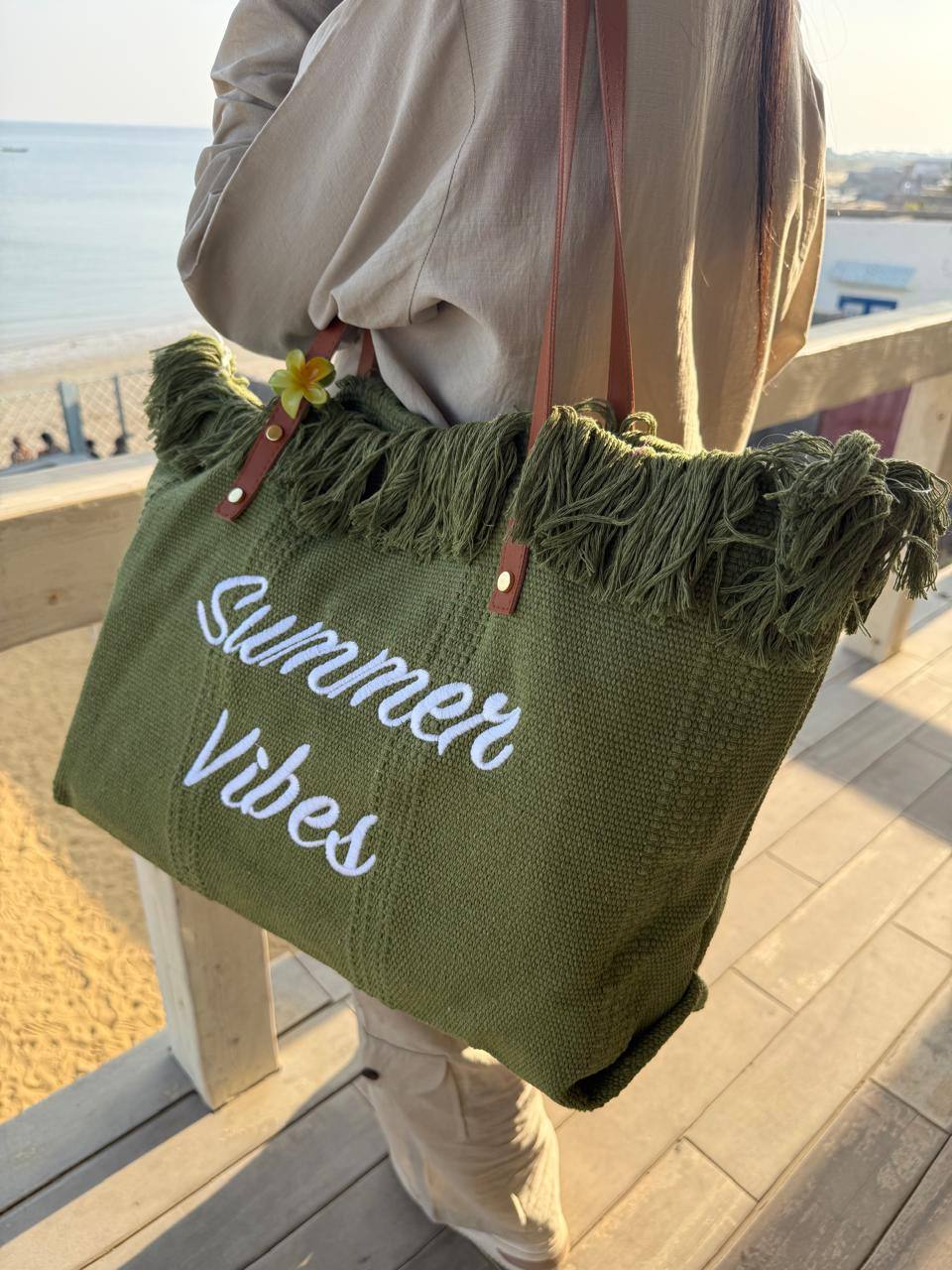 The Golden Hour Summer Vibes Tote – Olive Grove