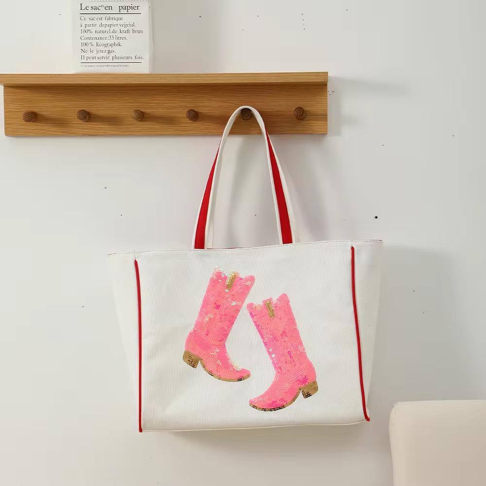 The Nashville Sequin Boot Tote