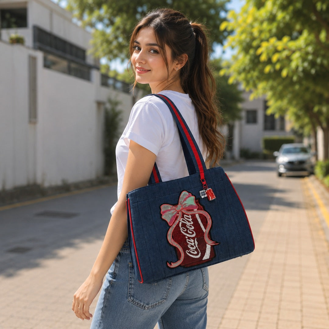 The Coca-Cola Vintage Denim Tote