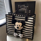 The Cozy- Mickey Plush Tote – Black
